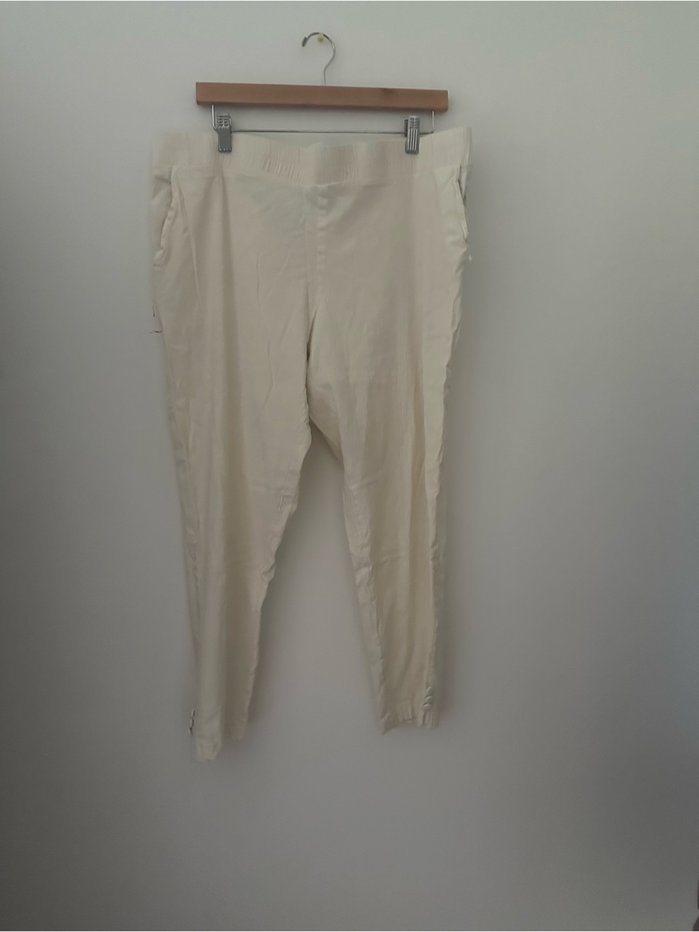 Cream Pull-On Tapered Kurta bottoms (never worn)